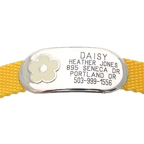 Jewelry Collar Tag - Flower, - Lucky Pet